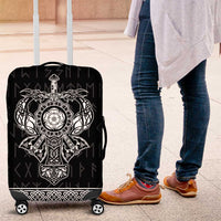 Vikings from Yorkshire Luggage Cover Black Spirit of Jorvik - Wonder Print Shop