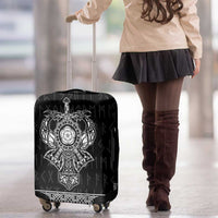Vikings from Yorkshire Luggage Cover Black Spirit of Jorvik - Wonder Print Shop