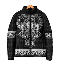 Vikings from Yorkshire Padded Jacket Black Spirit of Jorvik - Wonder Print Shop