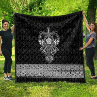 Vikings from Yorkshire Quilt Black Spirit of Jorvik - Wonder Print Shop