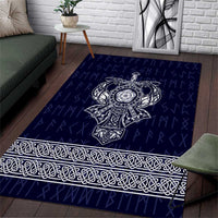 Vikings from Yorkshire Area Rug Blue Spirit of Jorvik - Wonder Print Shop