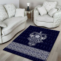Vikings from Yorkshire Area Rug Blue Spirit of Jorvik - Wonder Print Shop