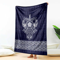 Vikings from Yorkshire Blanket Blue Spirit of Jorvik - Wonder Print Shop