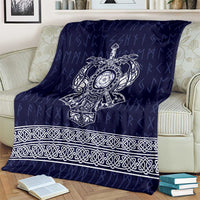 Vikings from Yorkshire Blanket Blue Spirit of Jorvik - Wonder Print Shop