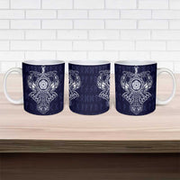 Vikings from Yorkshire Ceramic Mug Blue Spirit of Jorvik - Wonder Print Shop