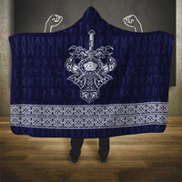 Vikings from Yorkshire Hooded Blanket Blue Spirit of Jorvik - Wonder Print Shop