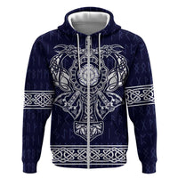 Vikings from Yorkshire Hoodie Blue Spirit of Jorvik - Wonder Print Shop