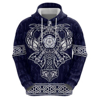 Vikings from Yorkshire Hoodie Blue Spirit of Jorvik - Wonder Print Shop