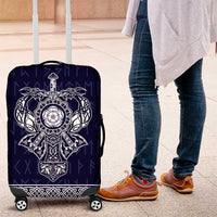 Vikings from Yorkshire Luggage Cover Blue Spirit of Jorvik - Wonder Print Shop