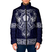 Vikings from Yorkshire Padded Jacket Blue Spirit of Jorvik - Wonder Print Shop