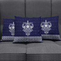 Vikings from Yorkshire Pillow Cover Blue Spirit of Jorvik - Wonder Print Shop