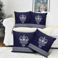 Vikings from Yorkshire Pillow Cover Blue Spirit of Jorvik - Wonder Print Shop