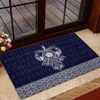 Vikings from Yorkshire Rubber Doormat Blue Spirit of Jorvik - Wonder Print Shop