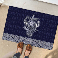 Vikings from Yorkshire Rubber Doormat Blue Spirit of Jorvik - Wonder Print Shop