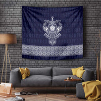 Vikings from Yorkshire Tapestry Blue Spirit of Jorvik - Wonder Print Shop