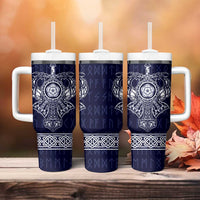 Vikings from Yorkshire Tumbler With Handle Blue Spirit of Jorvik - Wonder Print Shop