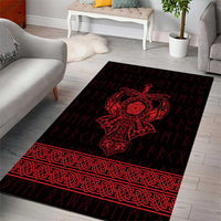 Vikings from Yorkshire Area Rug Red Spirit of Jorvik - Wonder Print Shop