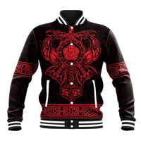Vikings from Yorkshire Baseball Jacket Red Spirit of Jorvik - Wonder Print Shop