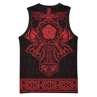 Vikings from Yorkshire Basketball Jersey Red Spirit of Jorvik - Wonder Print Shop