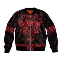 Vikings from Yorkshire Bomber Jacket Red Spirit of Jorvik - Wonder Print Shop