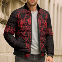 Vikings from Yorkshire Bomber Puffer Jacket Red Spirit of Jorvik - Wonder Print Shop