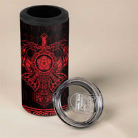 Vikings from Yorkshire 4 in 1 Can Cooler Tumbler Red Spirit of Jorvik - Wonder Print Shop