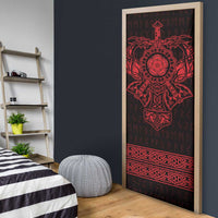 Vikings from Yorkshire Door Cover Red Spirit of Jorvik - Wonder Print Shop
