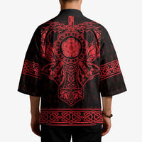 Vikings from Yorkshire Kimono Red Spirit of Jorvik - Wonder Print Shop