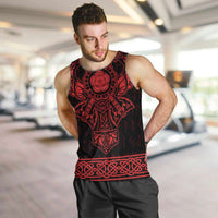 Vikings from Yorkshire Men Tank Top Red Spirit of Jorvik - Wonder Print Shop