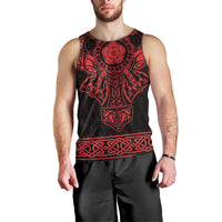Vikings from Yorkshire Men Tank Top Red Spirit of Jorvik - Wonder Print Shop