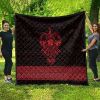 Vikings from Yorkshire Quilt Red Spirit of Jorvik - Wonder Print Shop