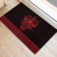 Vikings from Yorkshire Rubber Doormat Red Spirit of Jorvik - Wonder Print Shop
