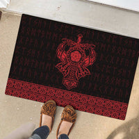 Vikings from Yorkshire Rubber Doormat Red Spirit of Jorvik - Wonder Print Shop