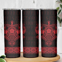 Vikings from Yorkshire Skinny Tumbler Red Spirit of Jorvik - Wonder Print Shop