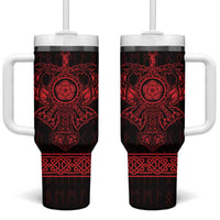 Vikings from Yorkshire Tumbler With Handle Red Spirit of Jorvik - Wonder Print Shop