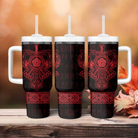 Vikings from Yorkshire Tumbler With Handle Red Spirit of Jorvik - Wonder Print Shop