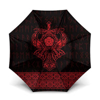 Vikings from Yorkshire Umbrella Red Spirit of Jorvik - Wonder Print Shop