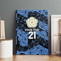 Custom Yorkshire Vikings Heritage Pride Canvas Wall Art White Rose of Yorkshire - Wonder Print Shop