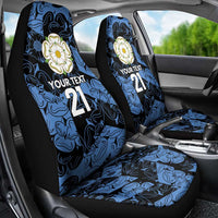 Custom Yorkshire Vikings Heritage Pride Car Seat Cover White Rose of Yorkshire - Wonder Print Shop