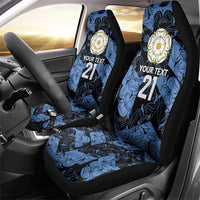 Custom Yorkshire Vikings Heritage Pride Car Seat Cover White Rose of Yorkshire - Wonder Print Shop