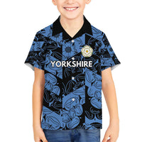 Custom Yorkshire Vikings Heritage Pride Family Matching Off Shoulder Maxi Dress and Hawaiian Shirt White Rose of Yorkshire - Wonder Print Shop