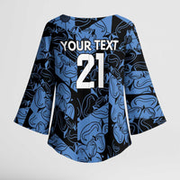 Custom Yorkshire Vikings Heritage Pride Kimono Sleeve Blouse White Rose of Yorkshire - Wonder Print Shop