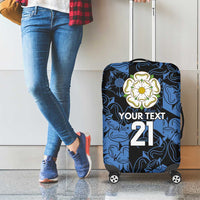 Custom Yorkshire Vikings Heritage Pride Luggage Cover White Rose of Yorkshire - Wonder Print Shop