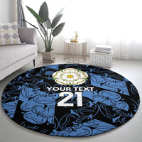Custom Yorkshire Vikings Heritage Pride Round Carpet White Rose of Yorkshire - Wonder Print Shop