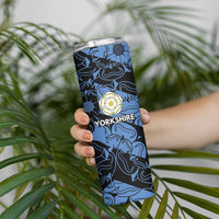 Custom Yorkshire Vikings Heritage Pride Skinny Tumbler White Rose of Yorkshire - Wonder Print Shop