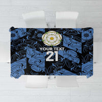Custom Yorkshire Vikings Heritage Pride Tablecloth White Rose of Yorkshire - Wonder Print Shop