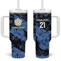 Custom Yorkshire Vikings Heritage Pride Tumbler With Handle White Rose of Yorkshire - Wonder Print Shop