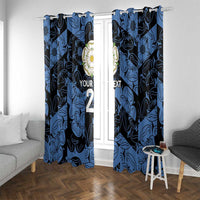 Custom Yorkshire Vikings Heritage Pride Window Curtain White Rose of Yorkshire - Wonder Print Shop