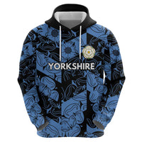 Custom Yorkshire Vikings Heritage Pride Zip Hoodie White Rose of Yorkshire - Wonder Print Shop