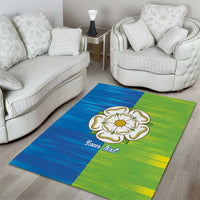 Yorkshire Heritage Personalized Area Rug East Yorkshire White Rose - Wonder Print Shop